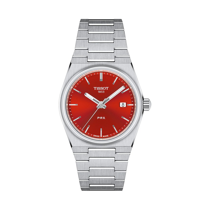 Tissot Unisexuhr PRX Quarz T1372101142100, Unisex, Edelstahl, Armband: Edelstahl, Quarz, analog