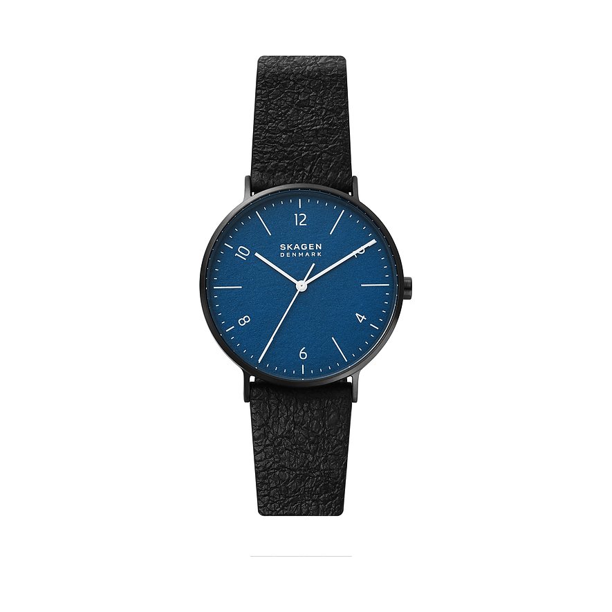 2. Chance - Skagen Herrenuhr SKW6727, Herren, Edelstahl, Armband: Leder, Quarz, analog