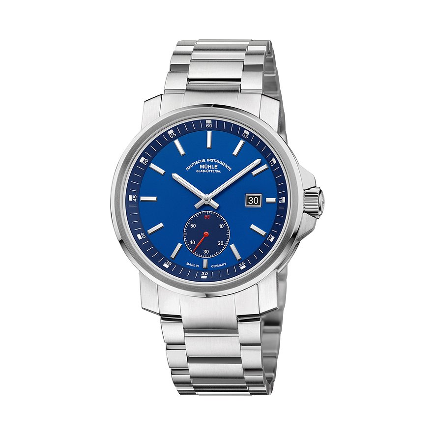 Mühle-Glashütte Herrenuhr 29er Big Kleine Sekunde M1-25-82-MB, Herren, Edelstahl, Armband: Edelstahl, Automatik, analog