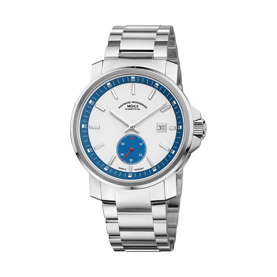 Mühle-Glashütte Herrenuhr 29er Big Kleine Sekunde M1-25-87-MB, Herren, Edelstahl, Armband: Edelstahl, Automatik, analog