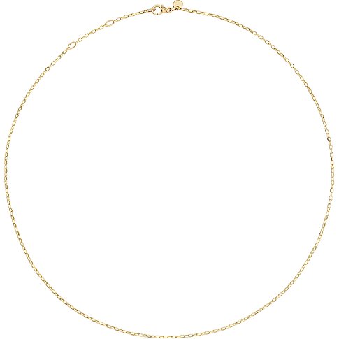 DoDo Halsschmuck aus 375 Gelbgold mit ovalen Gliedern.