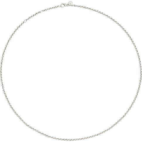 DoDo Halsschmuck aus 925er Silber, mit Rundankerkette und Karabinerverschluss.