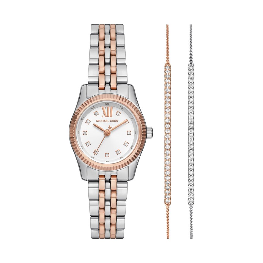 2. Chance - Michael Kors Uhren-Set MK4817SET, Damen, Edelstahl, Armband: Edelstahl, Quarz, analog