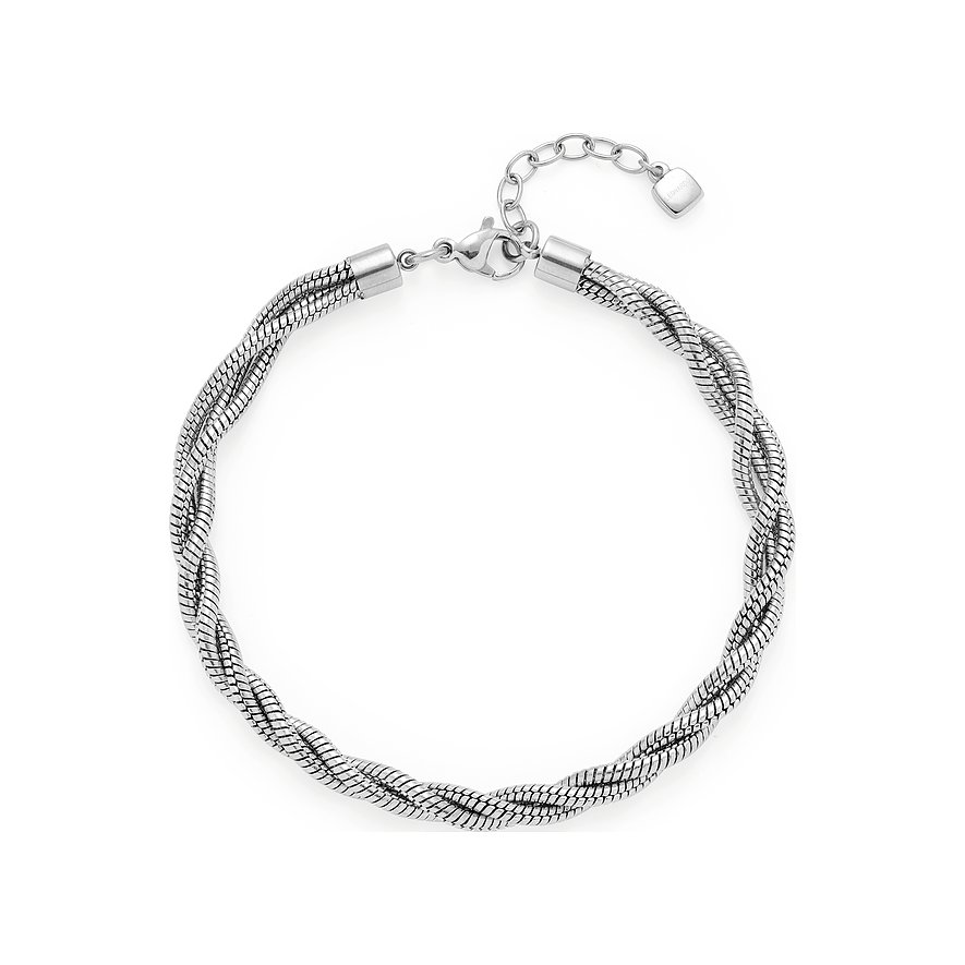 Leonardo Armband, Damen, Edelstahl, silber