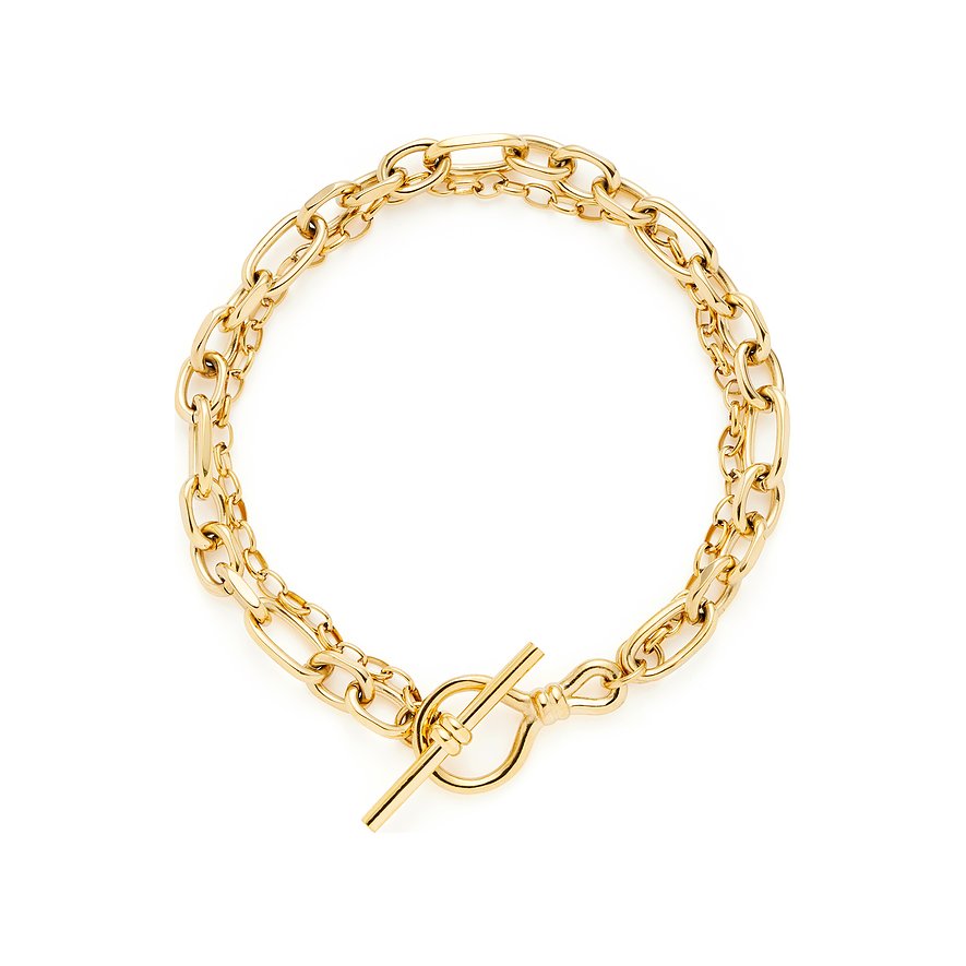 Leonardo Armband, Damen, Edelstahl, gold