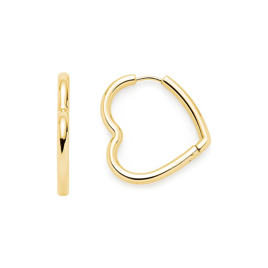 Leonardo Creolen, Damen, Edelstahl, gold