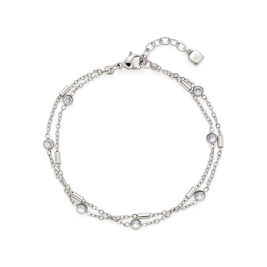 Leonardo Armband, Damen, Edelstahl, silber