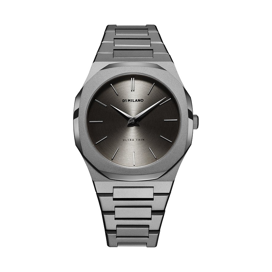 D1 Milano Herrenuhr UTBJ22, Herren, Edelstahl, Armband: Edelstahl, Quarz, analog