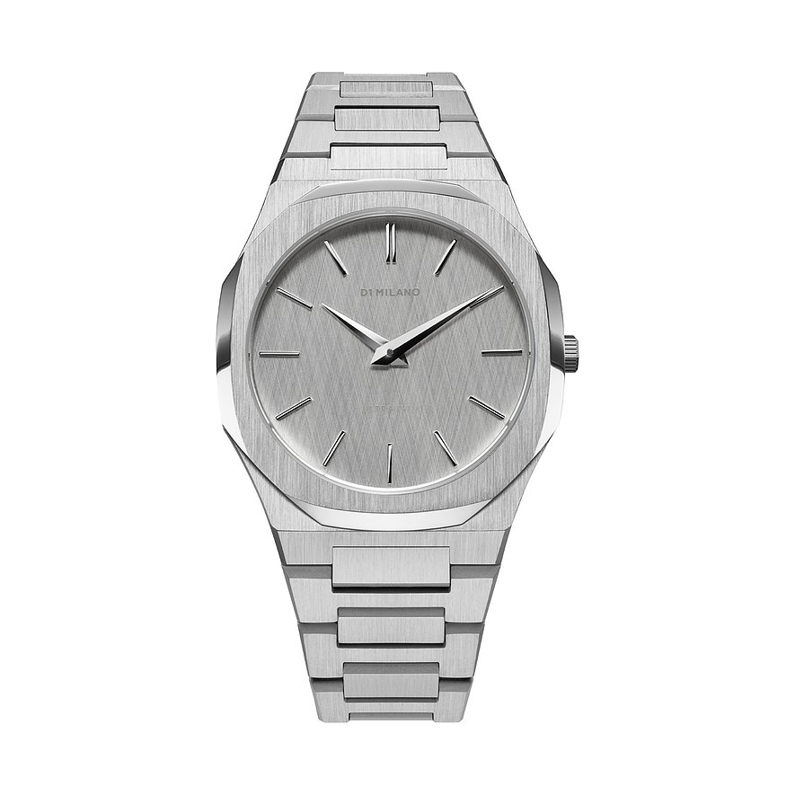 D1 Milano Herrenuhr UTBJ23, Herren, Edelstahl, Armband: Edelstahl, Quarz, analog