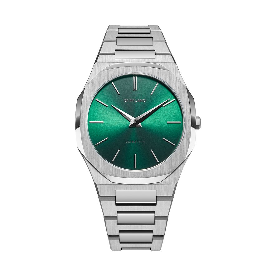 D1 Milano Herrenuhr UTBJ37, Herren, Edelstahl, Armband: Edelstahl, Quarz, analog
