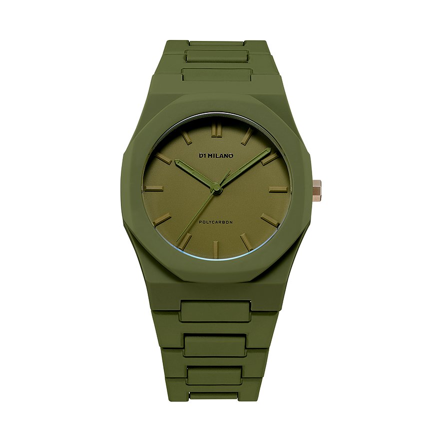 D1 Milano Unisexuhr PCBJ22, Unisex, Polycarbonat, Quarz, analog