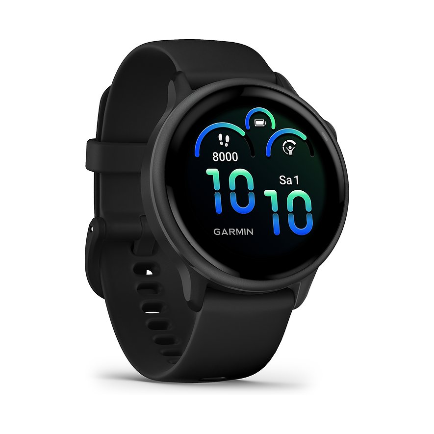 Garmin Smartwatch Vivoactive 6 010-02985-00, Unisex, Kunststoff, Armband: Silikon, Akku, digital