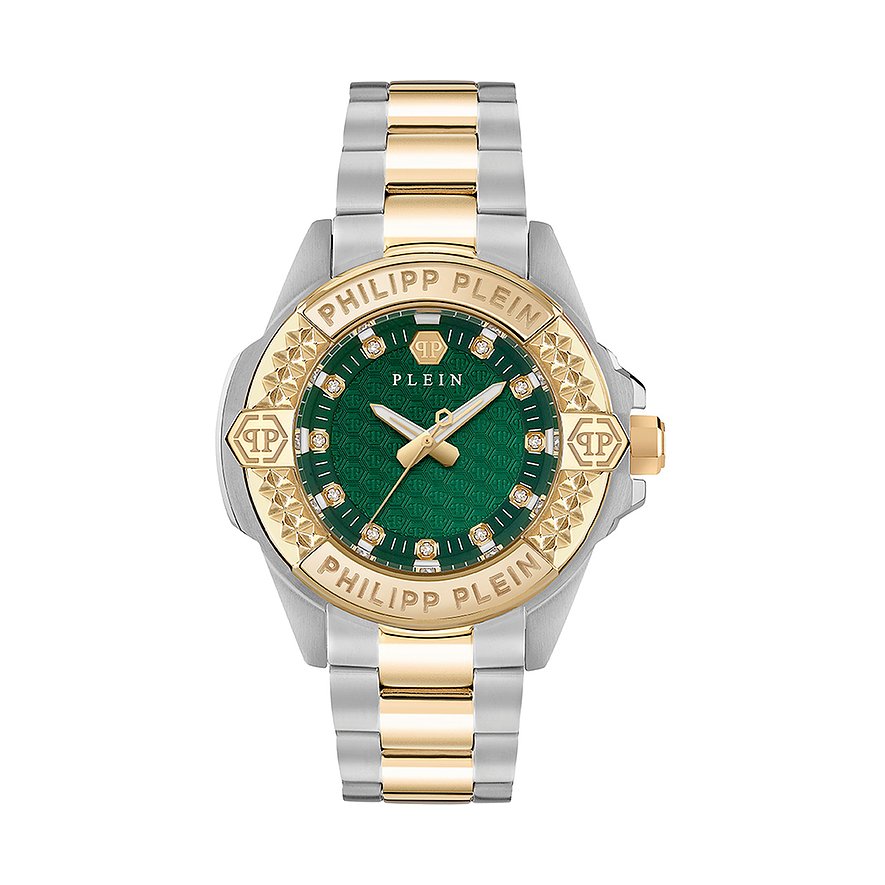 Philipp Plein Damenuhr Plein Majesty PWOFA0625, Damen, Edelstahl, Armband: Edelstahl, Quarz, analog