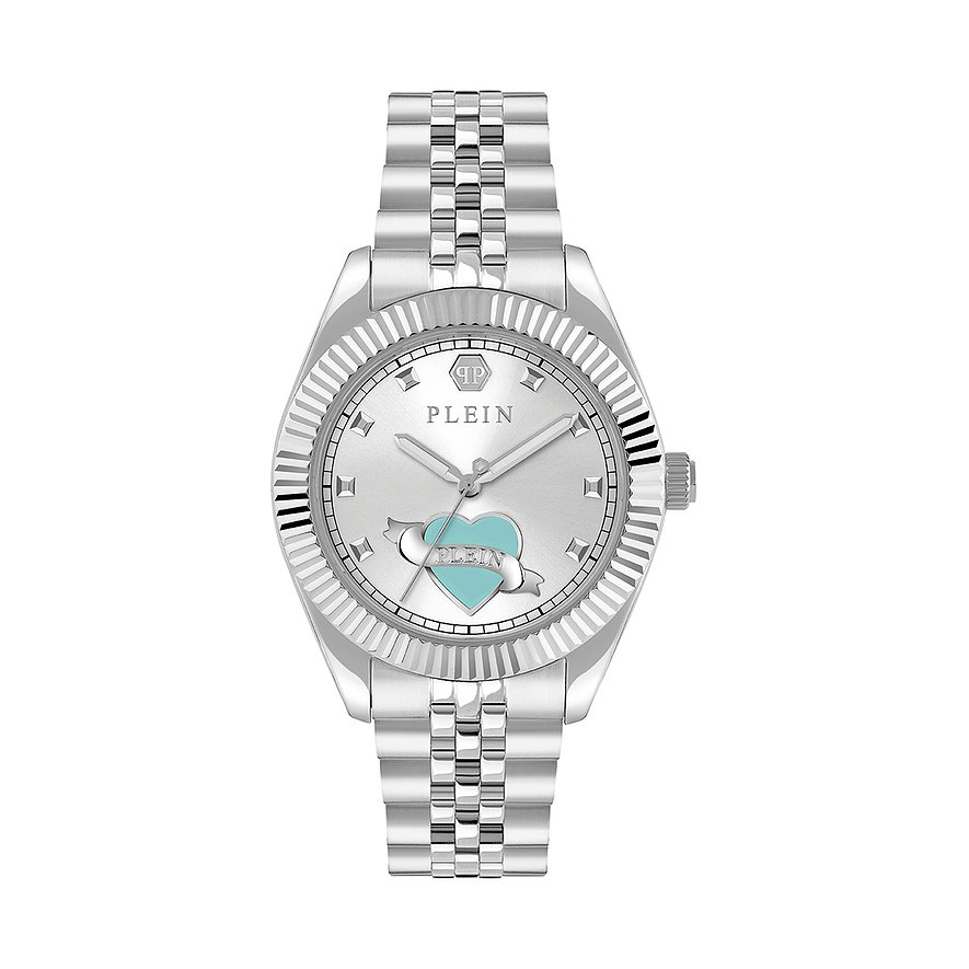 Philipp Plein Damenuhr Plein Valentine PW2BA1125, Damen, Edelstahl, Armband: Edelstahl, Quarz, analog