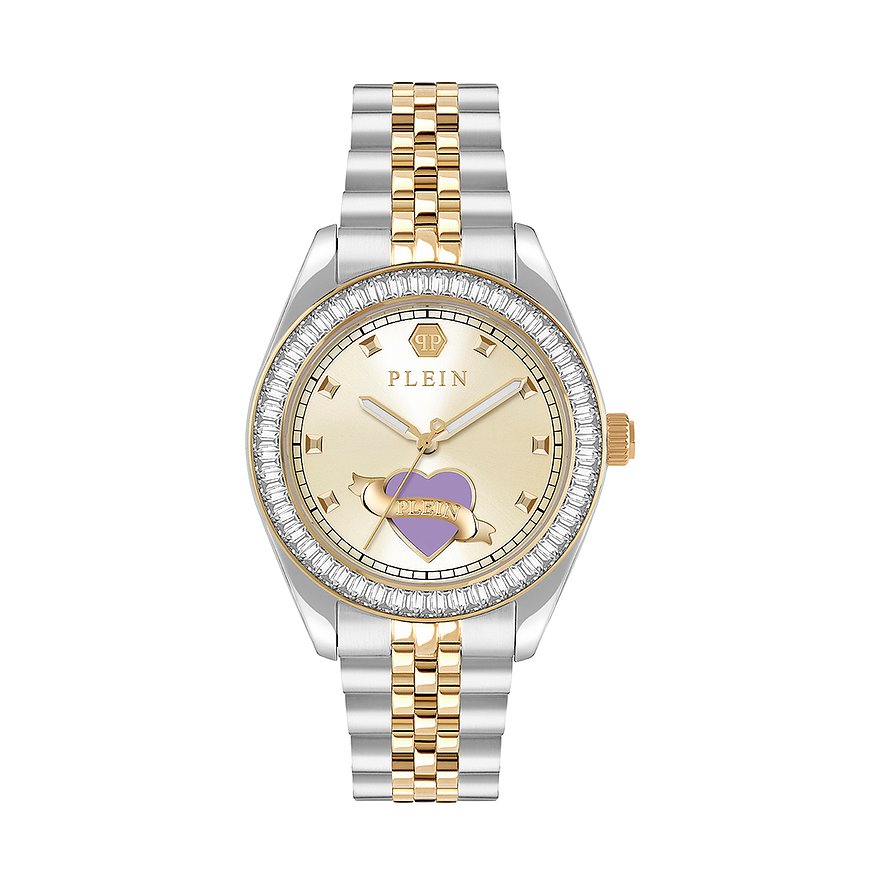 Philipp Plein Damenuhr Plein Valentine PW2BA0925, Damen, Edelstahl, Armband: Edelstahl, Quarz, analog