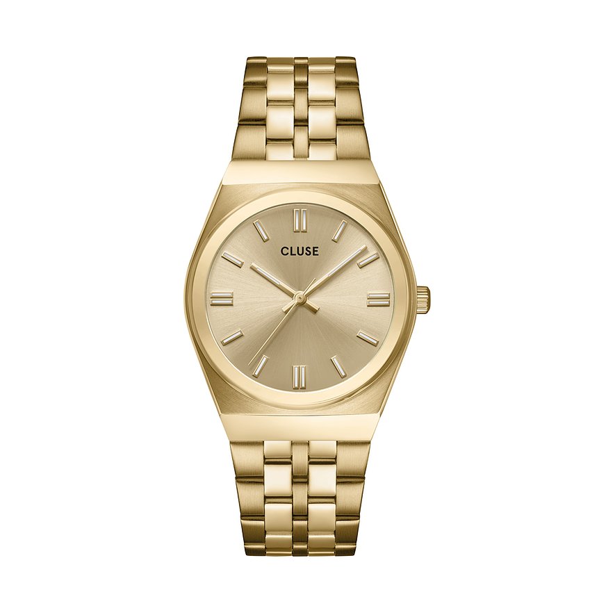 Cluse Damenuhr Retro 70's CW35104, Damen, Armband: Metall, analog