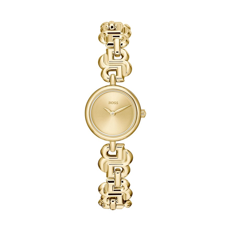 Boss Damenuhr DOUBLE B DRESSY 1502794, Damen, Edelstahl, Armband: Edelstahl, Quarz, analog