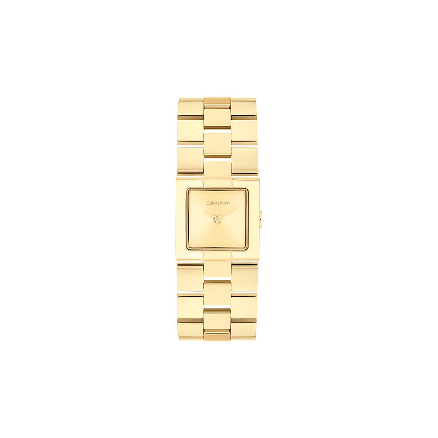 Calvin Klein Damenuhr CK MERIDIAN 25100089, Damen, Edelstahl, Armband: Edelstahl, Quarz, analog