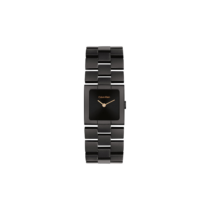 Calvin Klein Damenuhr CK MERIDIAN 25100091, Damen, Edelstahl, Armband: Edelstahl, Quarz, analog
