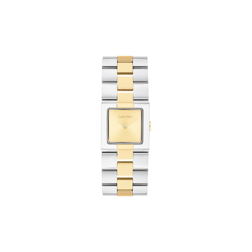 Calvin Klein Damenuhr CK MERIDIAN 25100115, Damen, Edelstahl, Armband: Edelstahl, Quarz, analog