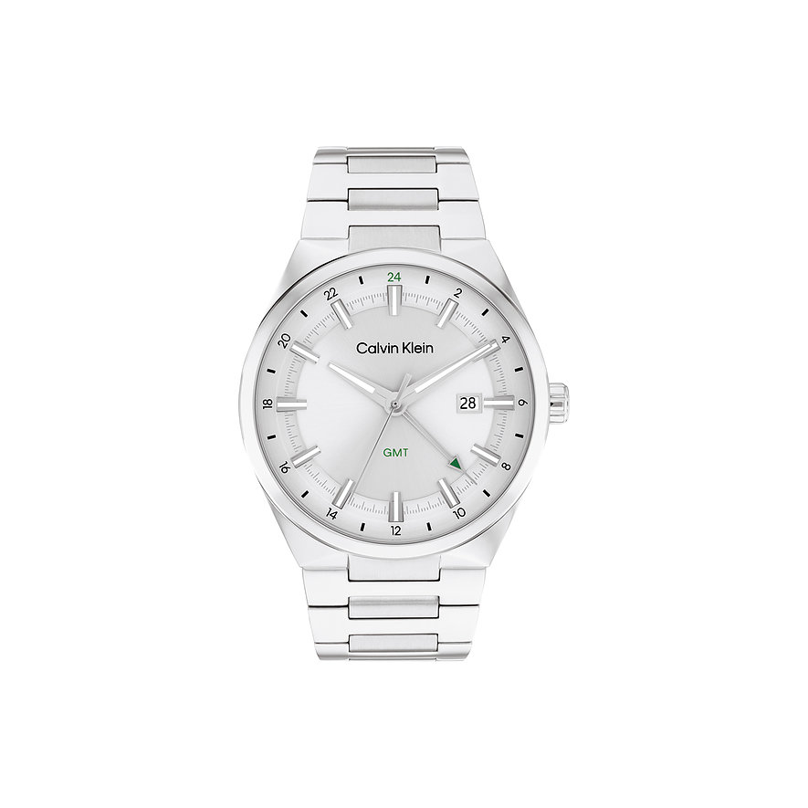 Calvin Klein Herrenuhr DISTINGUISH 25200489, Herren, Edelstahl, Armband: Edelstahl, Quarz, analog