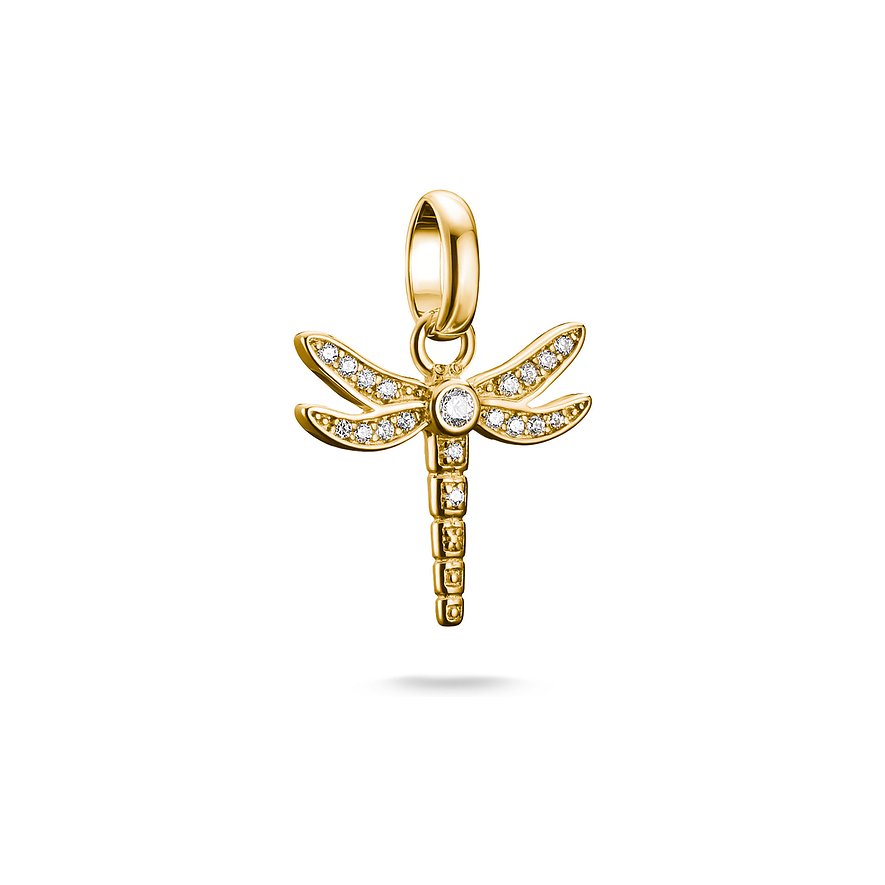Thomas Sabo Charm Charm Club, Zirkonia, Damen, 925er Silber, gold