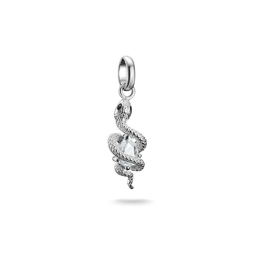 Thomas Sabo Charm Charm Club, Zirkonia, Damen, 925er Silber, Emaille, silber