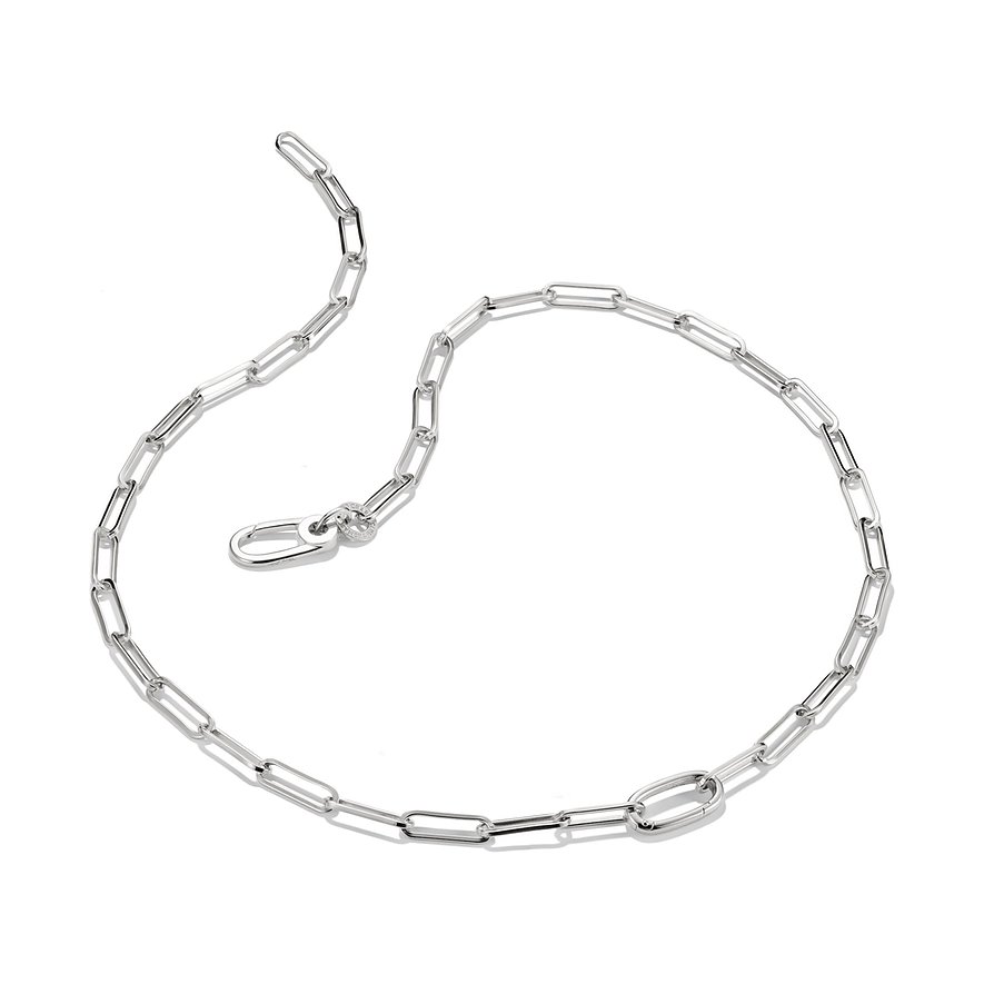 Collier Thomas Sabo en argent sterling 925 brillant. La chaîne présente un design à maillons allongés.
