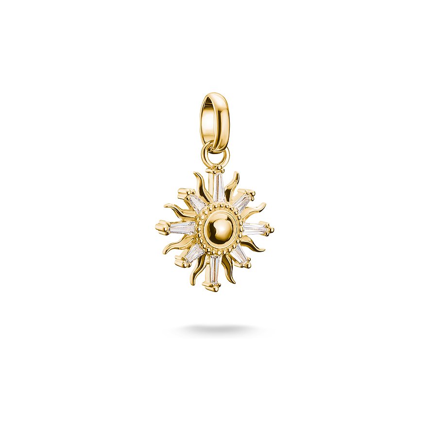 Thomas Sabo Charm Charm Club, Zirkonia, Damen, 925er Silber, gold