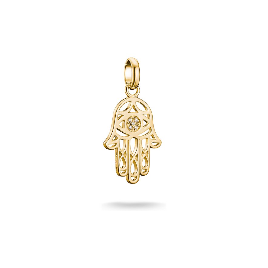 Thomas Sabo Charm Charm Club, Zirkonia, Damen, 925er Silber, gold