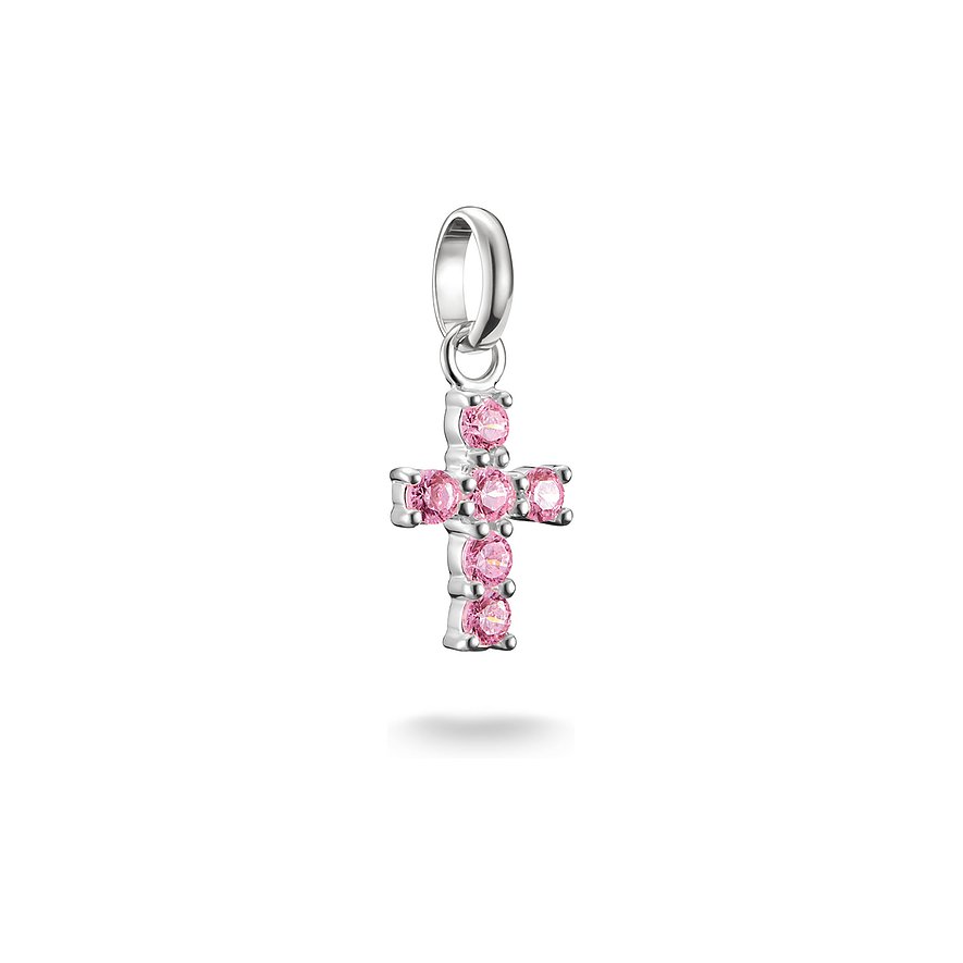 Thomas Sabo Charm Charm Club, Zirkonia, Damen, 925er Silber, pink