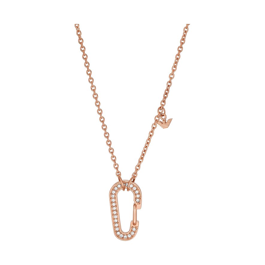 2. Chance - Emporio Armani Kette EGS2950221, Glasstein, Damen, Edelstahl, roségold