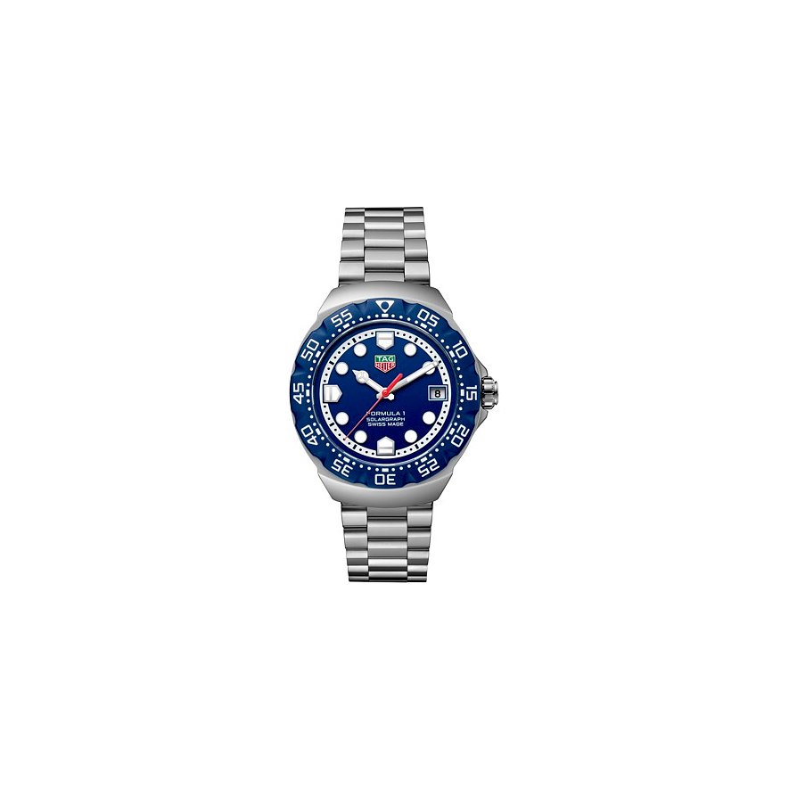 TAG Heuer Unisexuhr Formuala 1 Solargraph WBY1112.BA0042, Unisex, Edelstahl, Armband: Edelstahl, Quarz, analog