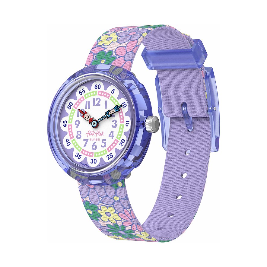 Flik Flak Kinderuhr Let's Get Artsy FBNP240, Mädchen, Kunststoff, Armband: Textil, Quarz, analog