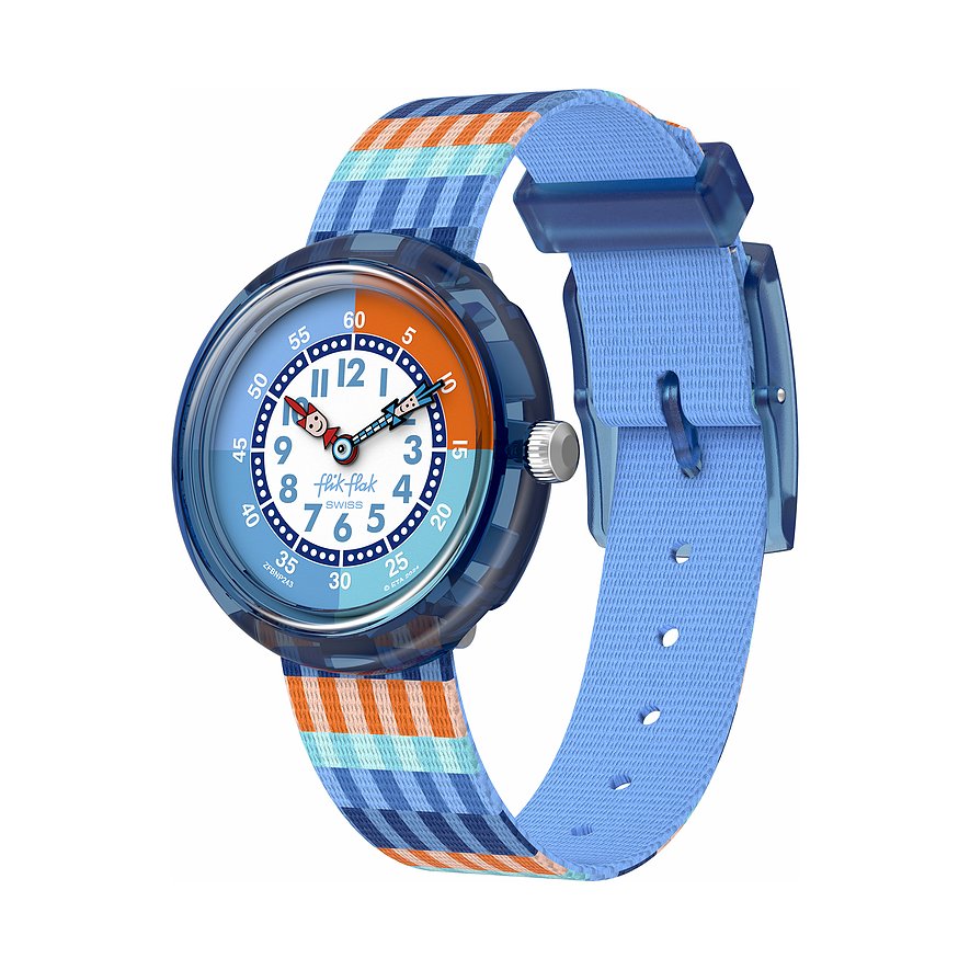 Flik Flak Kinderuhr Let's Get Artsy FBNP243, Jungen, Kunststoff, Armband: Textil, Quarz, analog