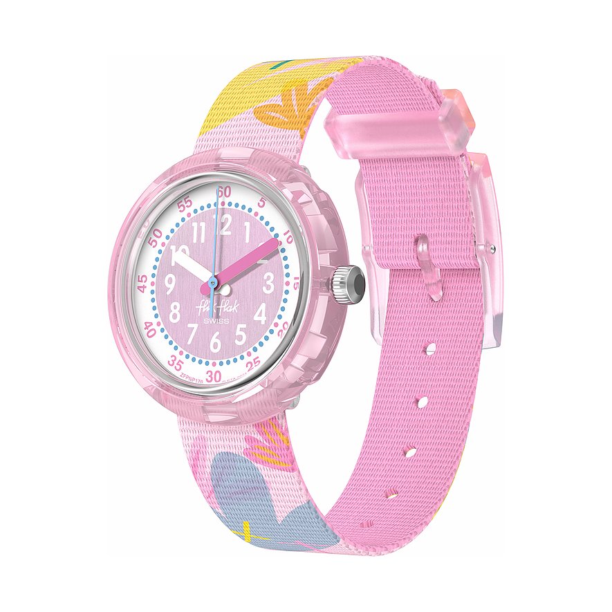 Flik Flak Kinderuhr Let's Get Artsy FPNP170, Mädchen, Kunststoff, Armband: Textil, Quarz, analog