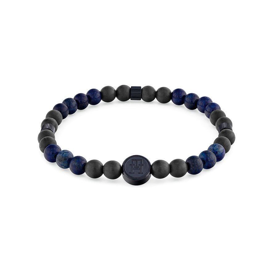 Tommy Hilfiger Armband TH85 BEADS LE, Herren, Farbstein, Carbon, bicolor