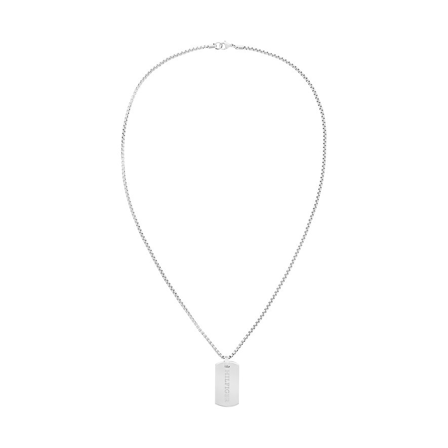 Tommy Hilfiger roestvrijstalen ketting met hanger.