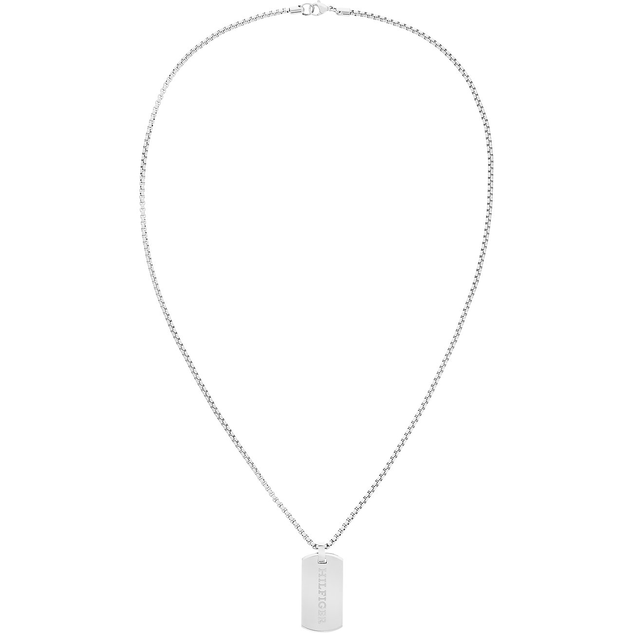Tommy Hilfiger roestvrijstalen ketting met hanger.