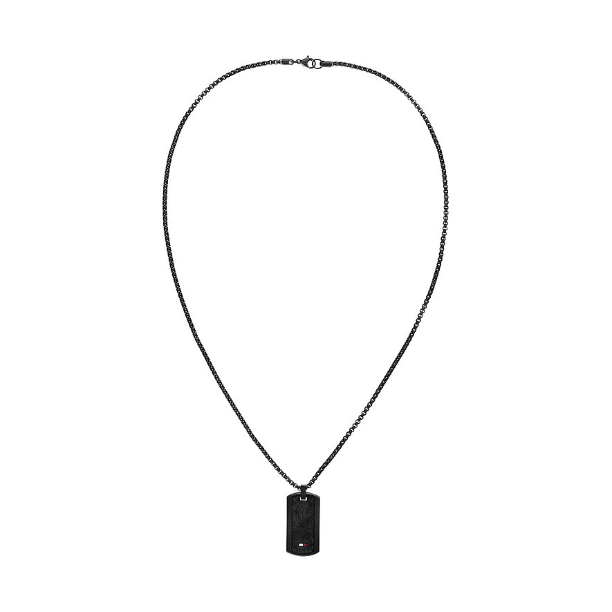Tommy Hilfiger Kette JAMESON, Herren, Edelstahl, schwarz