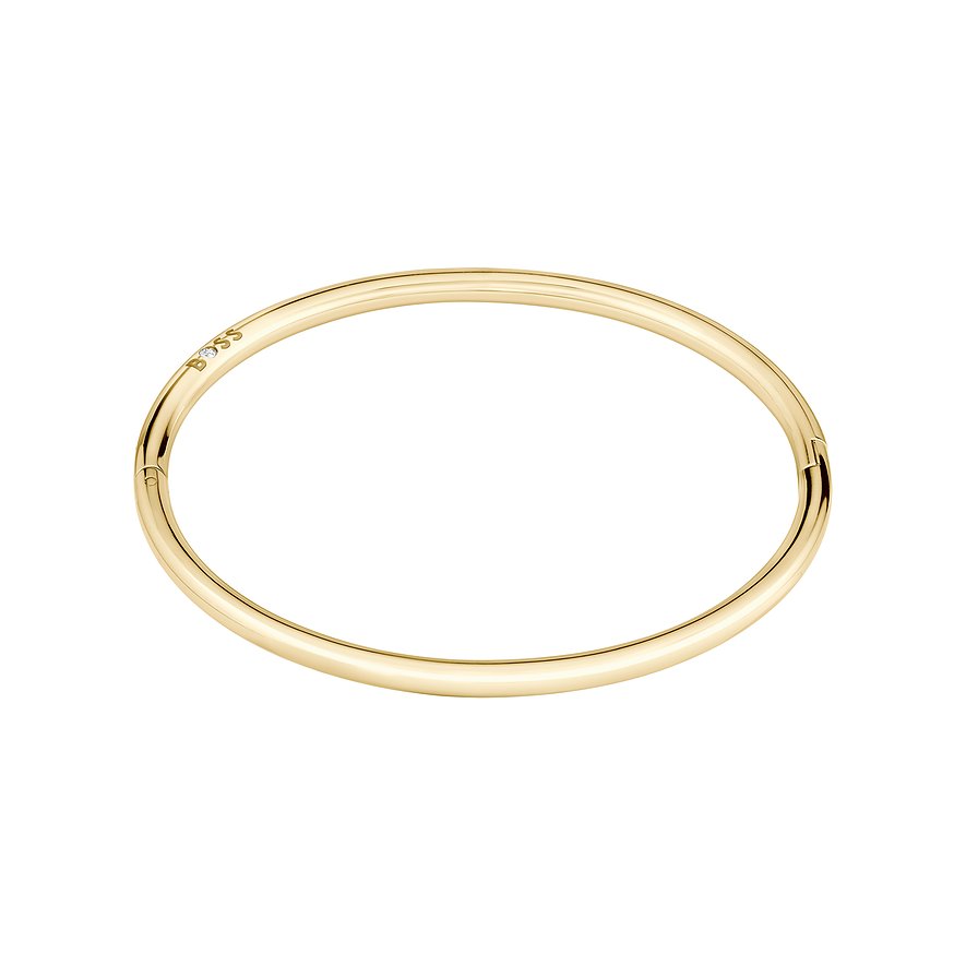 Boss Armreif LIVE, Zirkonia, Damen, Edelstahl, gold