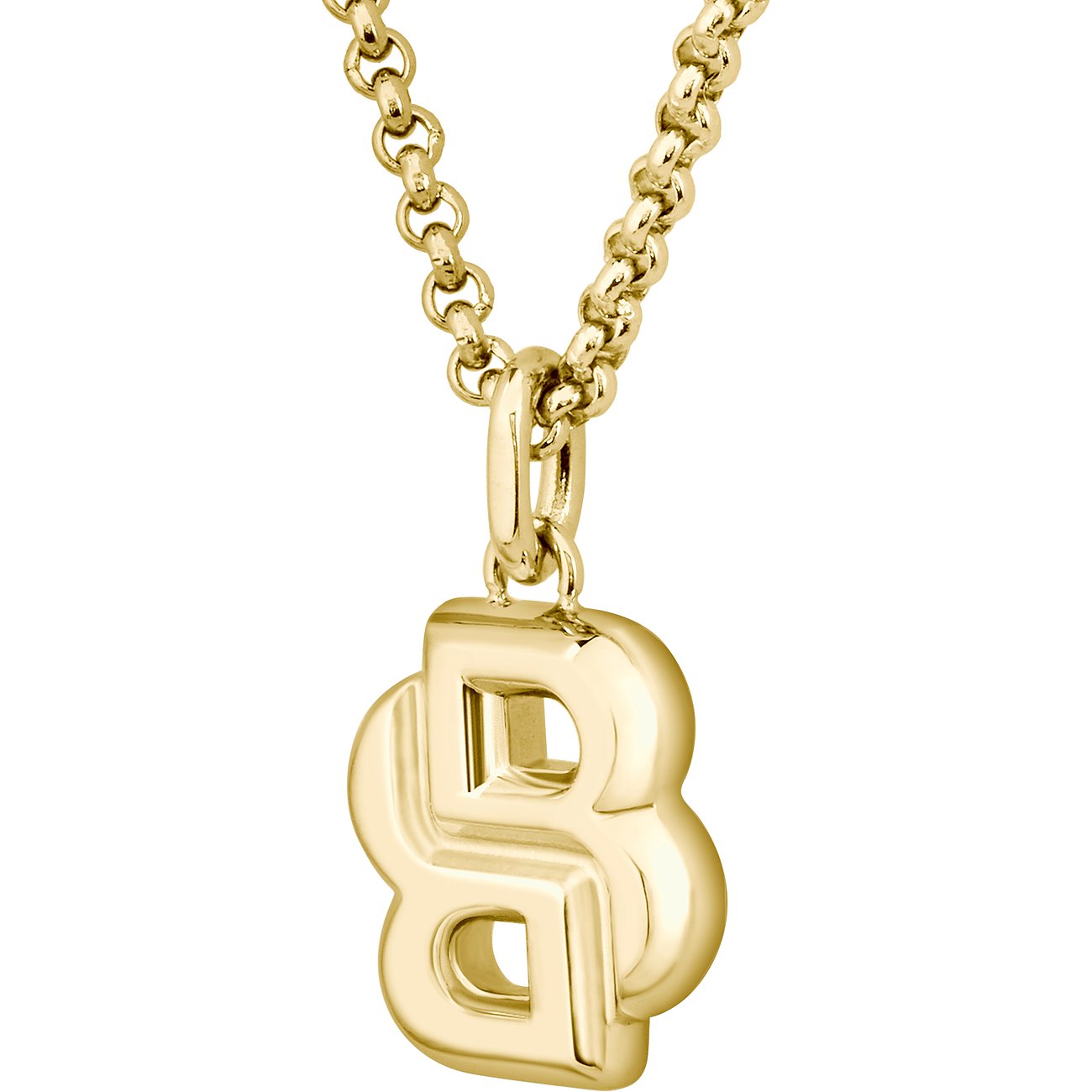 Boss roestvrijstalen ketting met hanger.