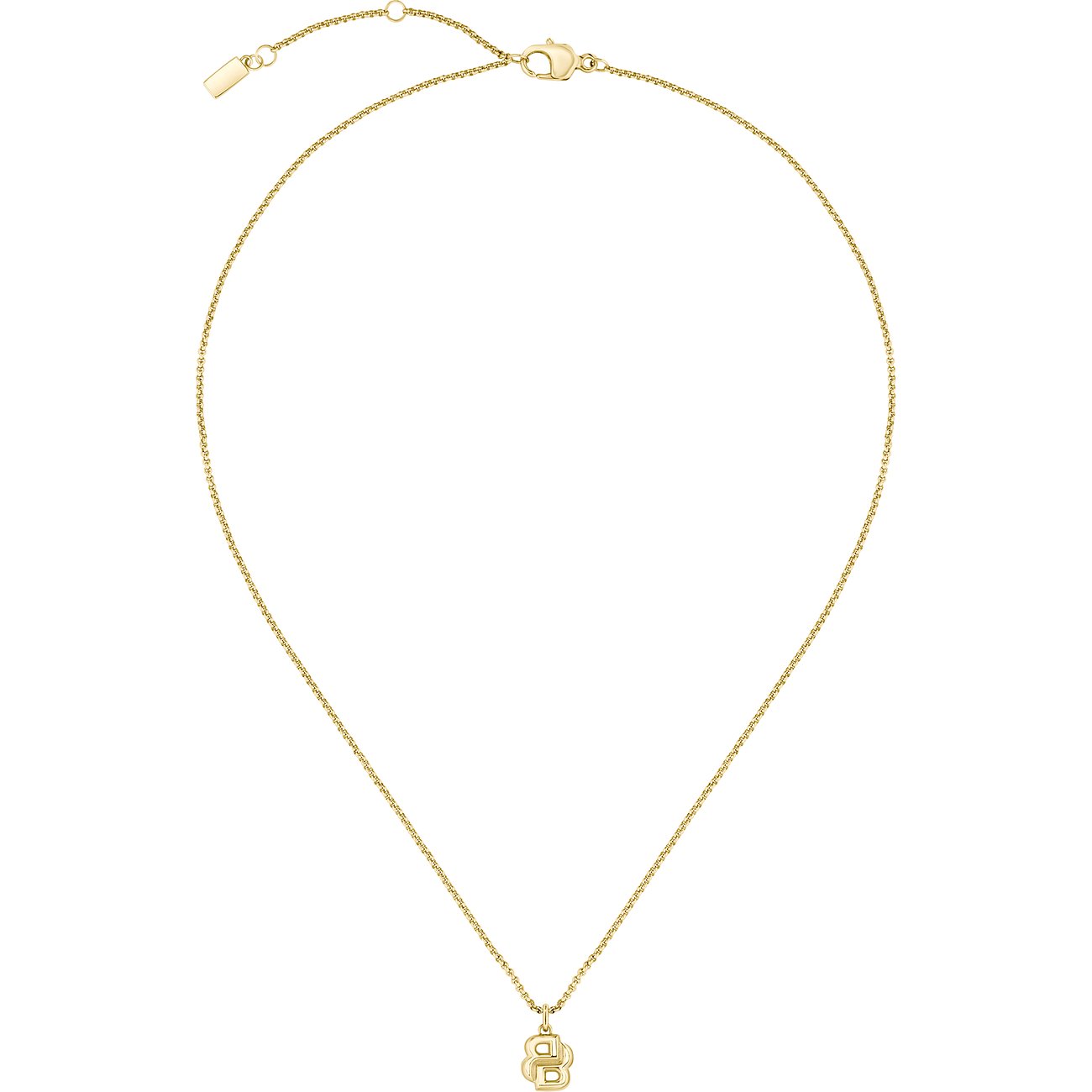 Boss roestvrijstalen ketting met hanger.