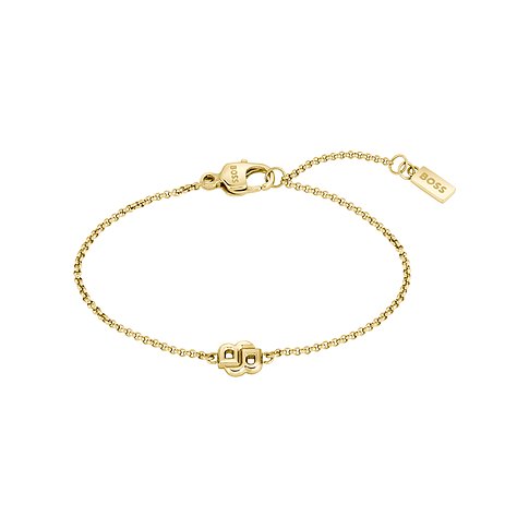 Boss armband van roestvrij staal met hanger.