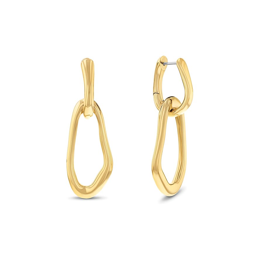 Calvin Klein Ohrhänger STATEMENT LINKS, Damen, Edelstahl, gold