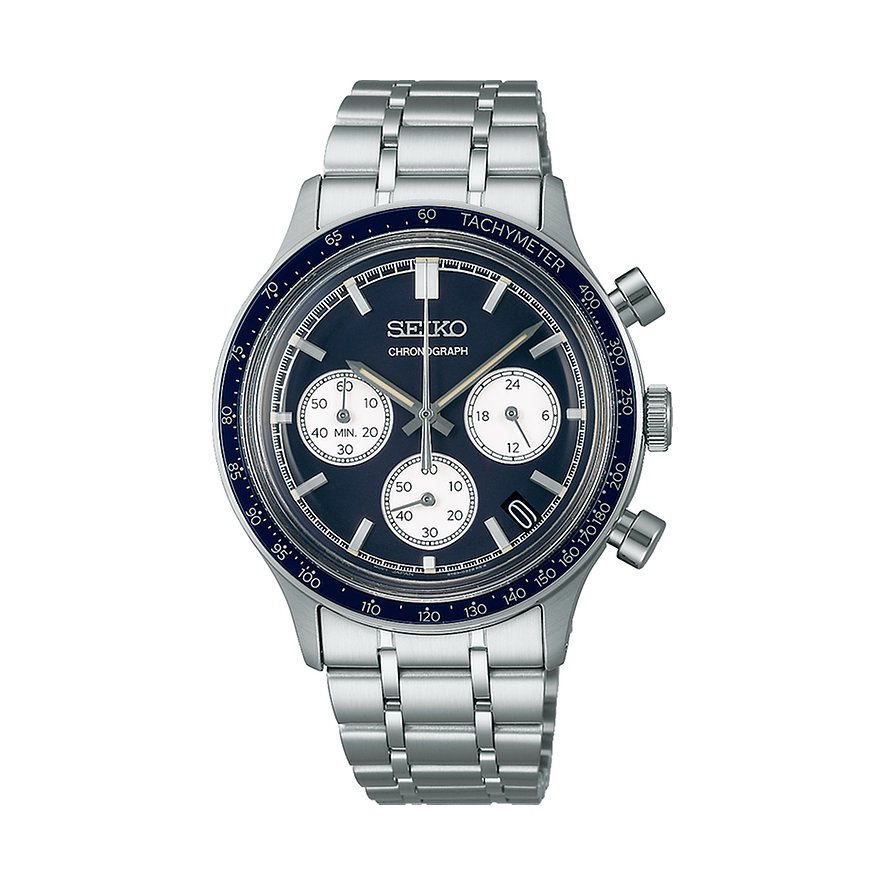 Seiko Chronograph Konzeptionelle Serie SSB477P1, Herren, Edelstahl, Armband: Edelstahl, Quarz, analog