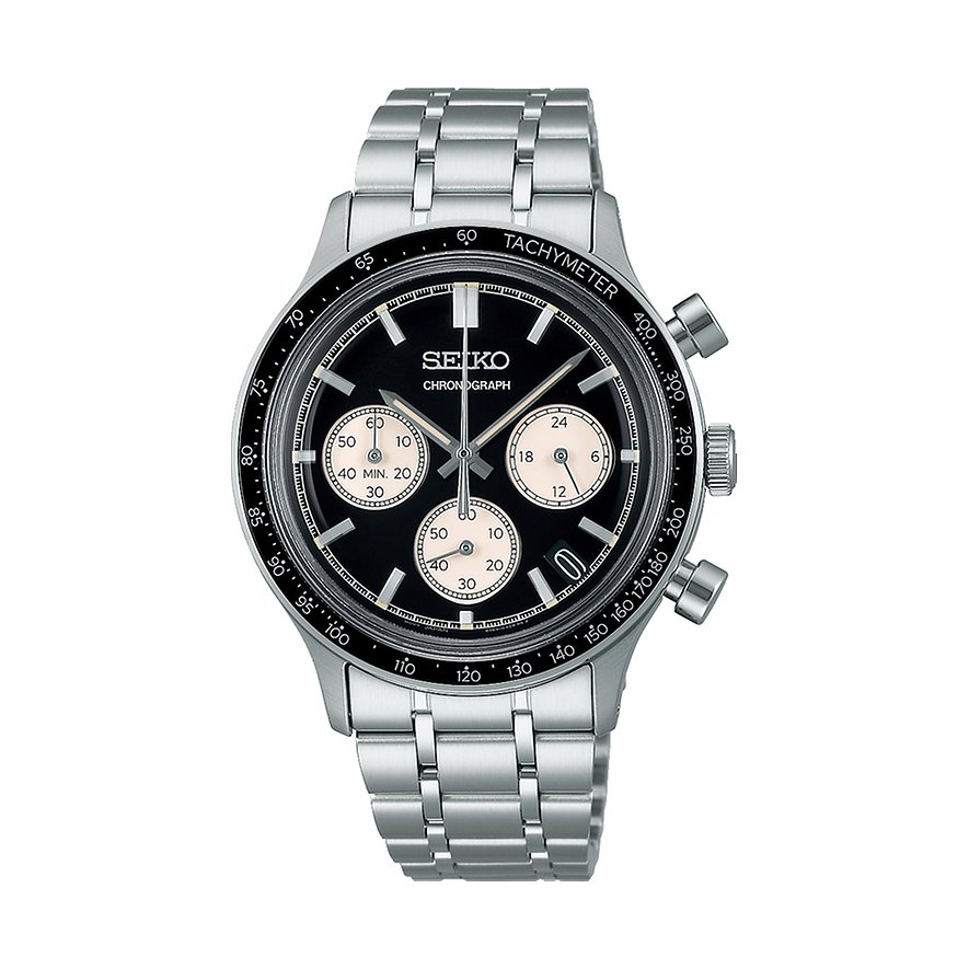 Seiko Chronograph Konzeptionelle Serie SSB479P1, Herren, Edelstahl, Armband: Edelstahl, Quarz, analog