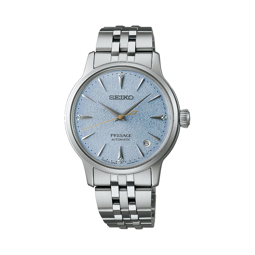 Seiko Damenuhr Presage Cocktail Time SRPL61J1, Damen, Edelstahl, Armband: Edelstahl, Automatik, analog