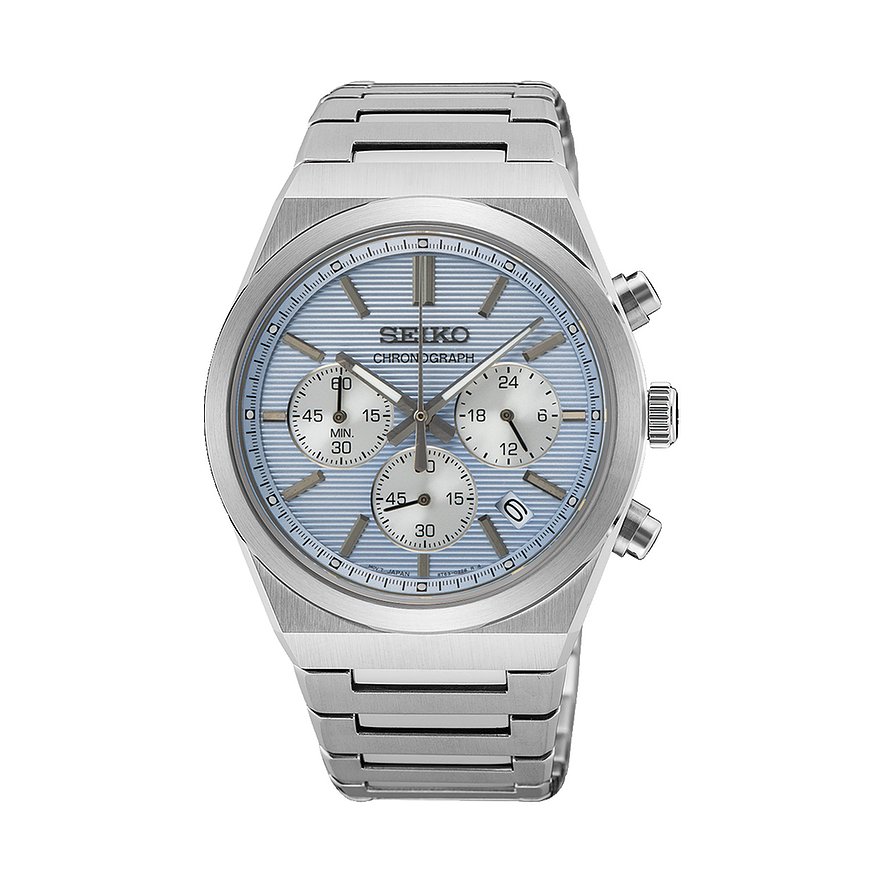 Seiko Chronograph Konzeptionelle Serie SSB459P1, Herren, Edelstahl, Armband: Edelstahl, Quarz, analog