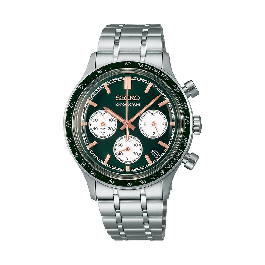 Seiko Chronograph Konzeptionelle Serie SSB481P1, Herren, Edelstahl, Armband: Edelstahl, Quarz, analog